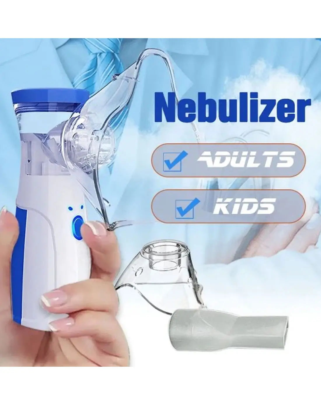 🌬️ Portable Nebulizer Machine for Adults & Kids 👨👩👧👦
