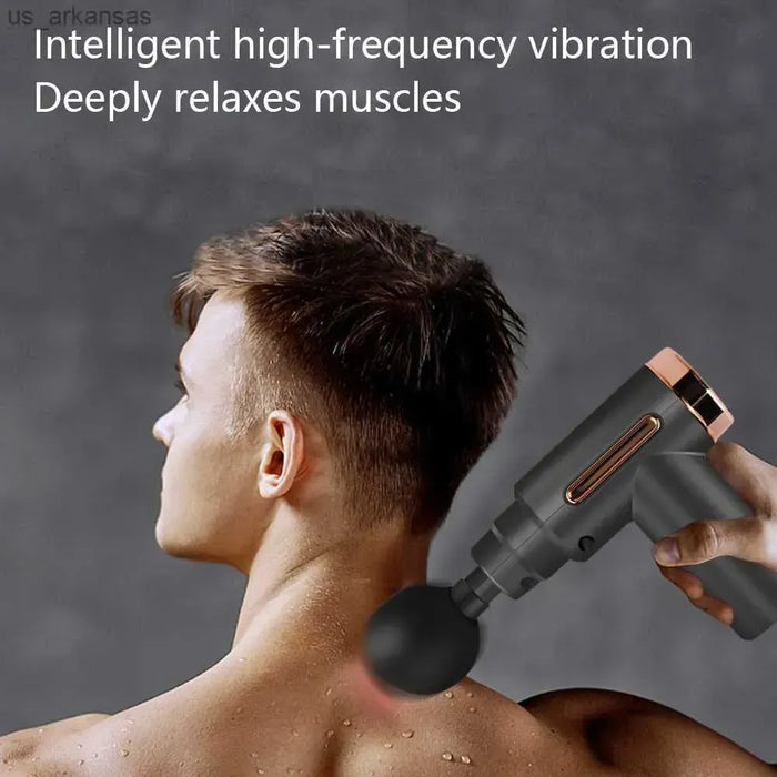 4-in-1 Massage Gun 💆‍♂️ | Deep Tissue Percussion Massager with 4 Attachments | Handheld Electric Body Therapy for Pain Relief, Relaxation & Muscle Recovery