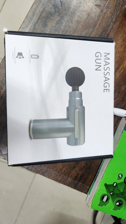 4-in-1 Massage Gun 💆‍♂️ | Deep Tissue Percussion Massager with 4 Attachments | Handheld Electric Body Therapy for Pain Relief, Relaxation & Muscle Recovery