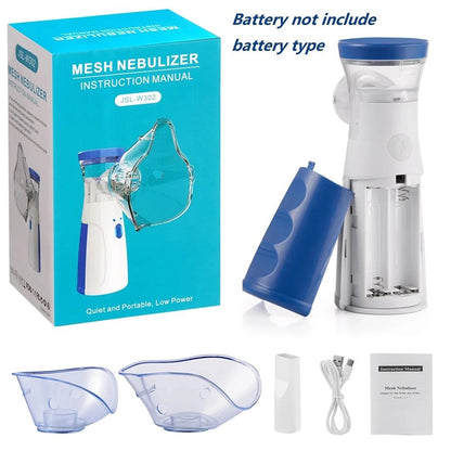 🌬️ Portable Mesh Nebulizer – Quiet, Compact & USB Rechargeable